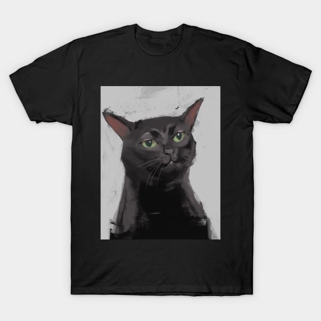 Zoning out cat T-Shirt by BONGwattitu